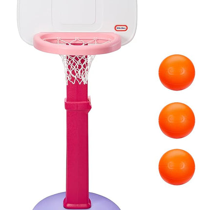 Little Tikes 647444 Easy Score Basketball Set (Pink) -3 Ball, 22.00 L x 23.75 W x 61.00 H Inches