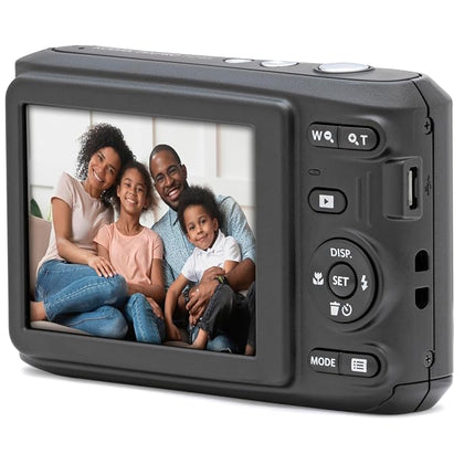 KODAK Pixpro FZ45-16.44 Megapixel Compact Digital Camera, 4x Optical Zoom, 2.7-inch LCD Screen, 720p HD Video, AA Battery Included - Black
