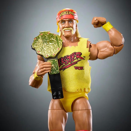 WWE Hulk Hogan The Hulkster with World Heavyweight Belt Mattel Elite Collection Monday Night Wars Series 11 Wrestling Action Figure Toy