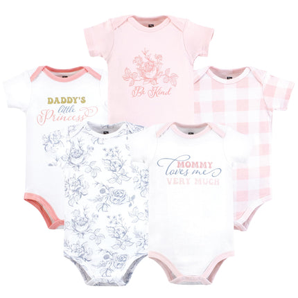 Hudson Baby Unisex Baby Cotton Bodysuits, Toile Fl