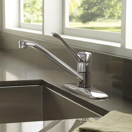 Moen 7425 Chateau One-Handle Low Arc Kitchen Faucet, Chrome
