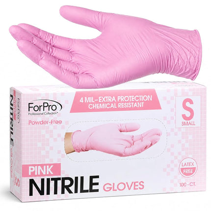 ForPro Disposable Nitrile Gloves, Chemical Resista