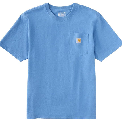 Carhartt Men's Iconic K87 Pocket T-Shirt, Deep Workwear Blue Heather, Medium