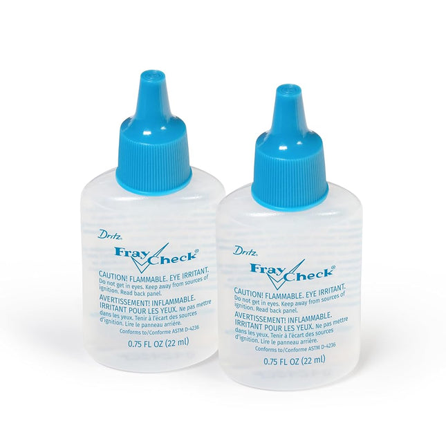 Dritz 1674 Fray Check Liquid Seam Sealant, 0.75 oz, 2 Pack