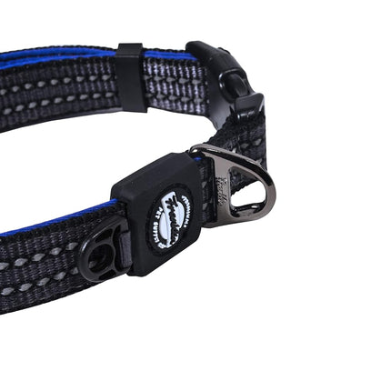 Franklin Pet Supply Co. - Nylon Dog Collar - Reflective Comfort - Fit - Neoprene - Adjustable- Small- Medium - Large - Puppy - Dog - Cat- Easy Clip