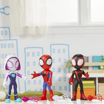SPIDEY AND HIS AMAZING FRIENDS Marvel Supersized Hero 22.5-cm Action Figures 3-Pack