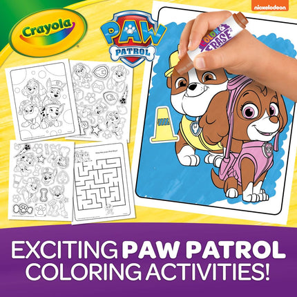 Crayola Paw Patrol Sticker Activity Pad, 12 Color & Erase Paw Patrol Coloring Pages & 100+ Stickers, Gift
