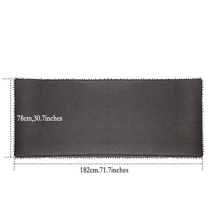 2 Pièces Sarong de Plage Femme Paréo Maillot de Bain Couvertures en Mousseline Long Sarong Paréo avec Pompon pour Femmes Filles (Noir, Blanc)