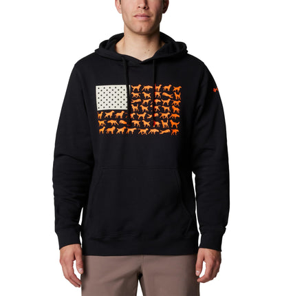 Columbia Men's PHG Game Flag II Hoodie, Black/Blaz