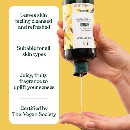 The Body Shop Mango Shower Gel, Shower Gel for Women and Men, 750ml
