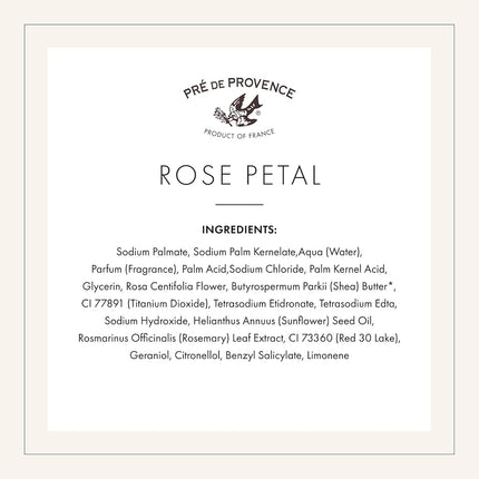 Pre de Provence Shea Butter Enriched Artisanal French Soap Bar (250 g) - Rose Petal