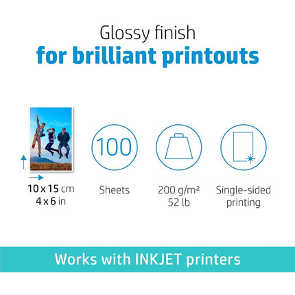 HP CR759A Everyday Photo Paper, Glossy (4x6, 100 sht)