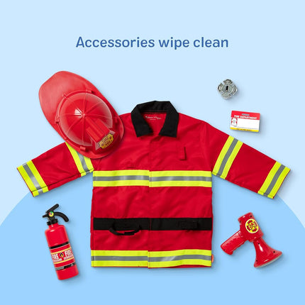 Melissa & Doug Fire Chief Role Play Set | Pretend Play | Kids Costume | 3+ | Gift for Boy or Girl