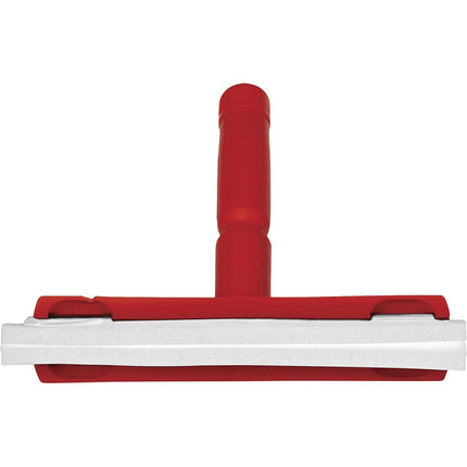 Vikan 77514 Foam Rubber Polypropylene Frame Bench Fixed Head Squeegee, 10", Red