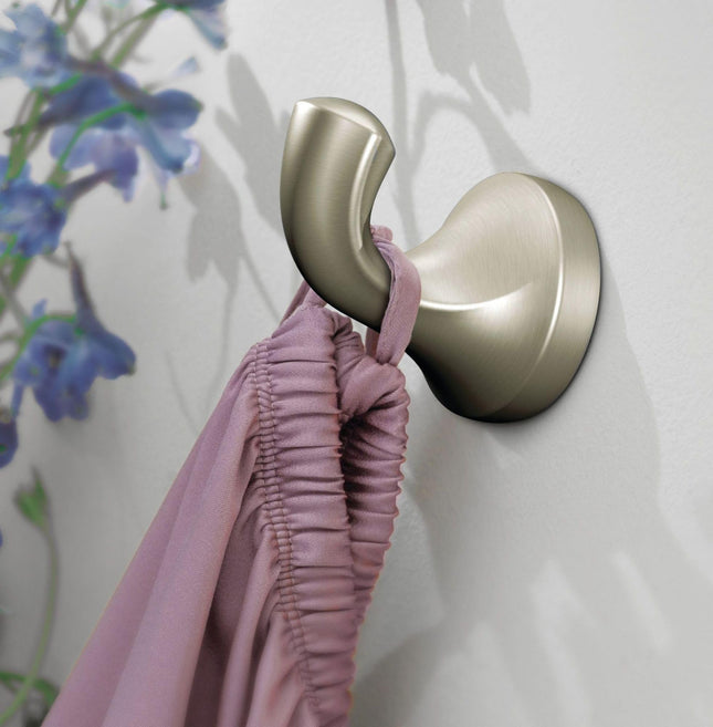 Moen YB2803CH Eva Single Robe Hook, Chrome