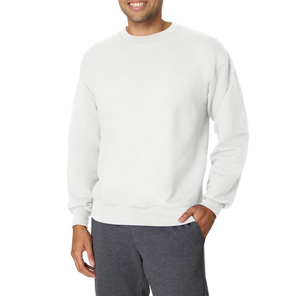 Hanes Men's Ultimate Cotton Sweatshirt, White, XXL
