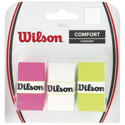 Wilson Pro Overgrip-Comfort 3pk-assorted-white/gre