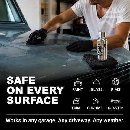 AvalonKing Armor Shield IX – DIY Ceramic Coating for Cars – High-Performance 82% Active Content for Deep Gloss & Long-Lasting Protection – Weatherproof Multi-Surface Car Ceramic Coating Kit – 30ml