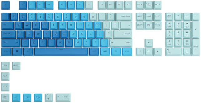 GLORIOUS GPBT Keycaps Cherry Profile (Ocean)