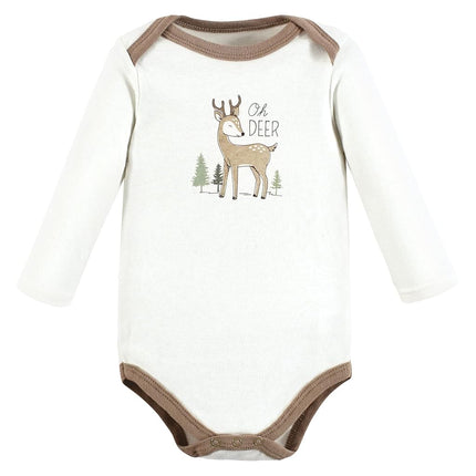 Hudson Baby mamelucos de manga larga de algodón unisex para bebé, Forest Deer, 9-12 meses