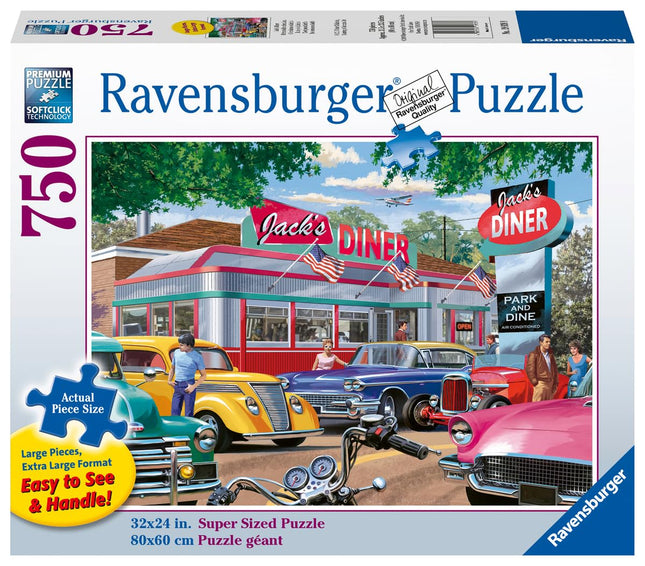 Ravensburger 2D 750 el. DuÄšzy Format JadÄšodalnia 19938 [PUZZLE]