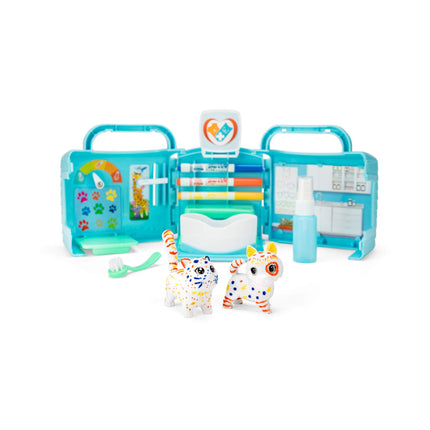 Crayola: Scrubbies / Set de veterinario (bilingüe) - Kit de veterinario de juego de simulación - Azul - Cuidado médico - Niños - Unisex - 3 años en adelante