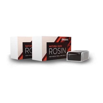 D'Addario Resina Natural para Arco de Viola, Violín y Violonchelo, Clara, Paquete de 2