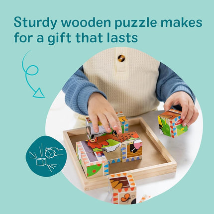 Melissa and Doug - Cube Puzzle - Farm - 16 Pieces