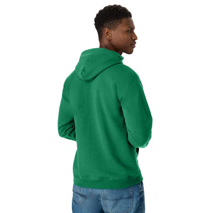 Hanes Men's EcoSmart Hoodie, Midweight Fleece, Pullover Hooded Sweatshirt, Kelly Green, L