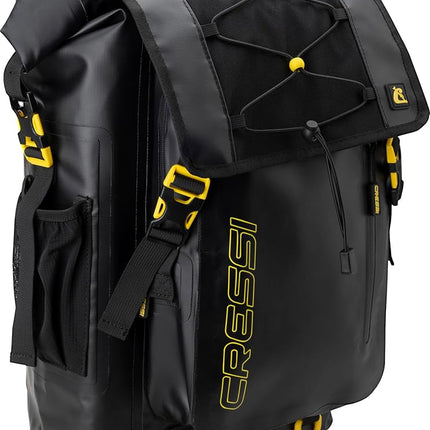 Cressi Venom Dry Backpack - Waterproof Bag/Backpack for Sports Activities, Black, 30 L, Unisex Adult