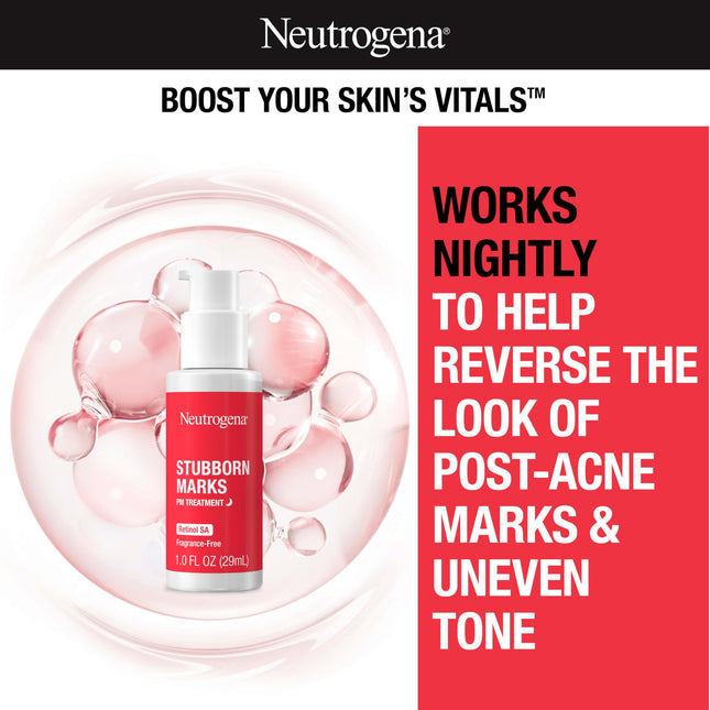 Neutrogena Stubborn Marks PM Treatment with Retinol, Fl oz