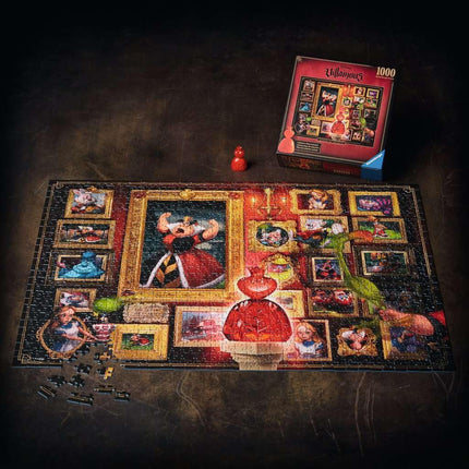 Ravensburger Disney Villainous Queen of Hearts Alice in Wonderland Jigsaw Puzzle for Adults and Kids Age 12 Years Up - 1000 Pieces