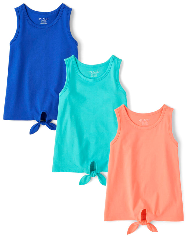 The Children's Place Girls' Sleeveless Tie Front T