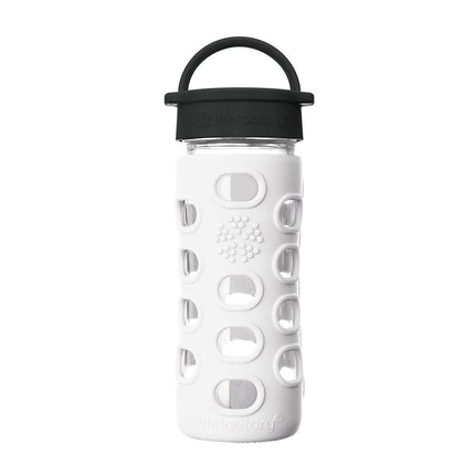 Lifefactory Glass Hydration Bottle Arctic White 35