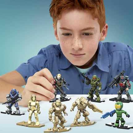 Mega HALO Pack de personnages 20e anniversaire HALO Infinite Ensemble de construction, jouets de construction pour garçons [Exclusivité Amazon]