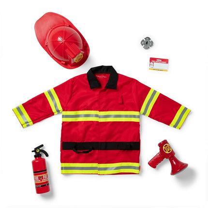 Melissa & Doug Fire Chief Role Play Set | Pretend Play | Kids Costume | 3+ | Gift for Boy or Girl