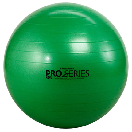 Pelota de ejercicio TheraBand, pelota de estabilidad de la serie profesional con 65 cm de diámetro para atletas de 1,70 m a 1,85 m de altura, pelota de fitness de desinflado lento para mejorar la postura, el equilibrio, el yoga, el pilates, el core, verde