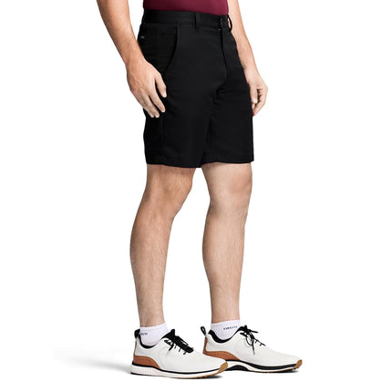 IZOD Men's 9.5" Micro Poly Classic Fit Golf Short, Caviar, 38