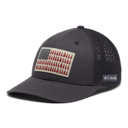 Columbia Mesh Tree Flag Ball Cap, Shark/Shark, Large/X-Large