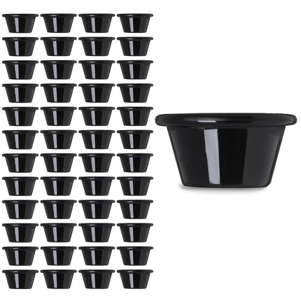 Carlisle 4312203 Black 2 Oz. Smooth Ramekin (Case 