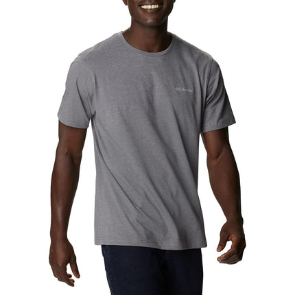Camisa de senderismo de manga corta Columbia Thistletown Hills para hombre, color gris jaspeado, 1X