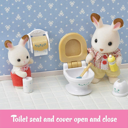 Calico Critters Country Bathroom Set - Toy Dollhouse Furniture and Accessories Set for Ages 3+