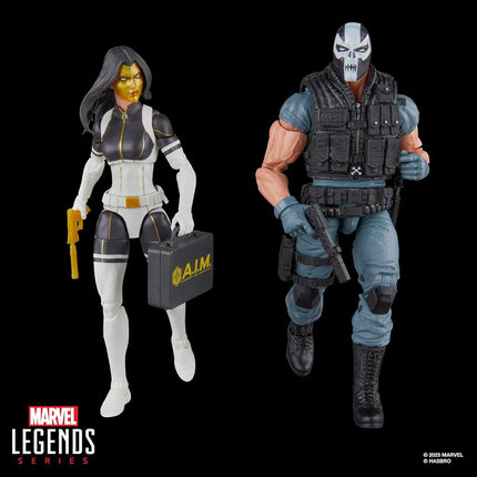 Marvel Legends Series Madame Masque and Crossbones Action Figures, Gold, Black, Red