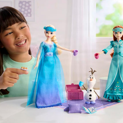 Mattel Disney Frozen Anna & Elsa Slumber Sister Set of 2 Fashion Dolls