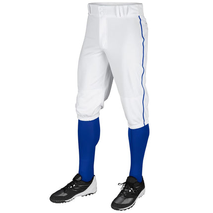 Champro Triple Crown Knicker Style Baseball Pants with Contrast-Color Braid Piping and Reinforced Sliding Areas