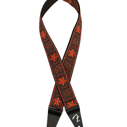 Fender Pasadena Woven Guitar Strap - ORNG WALLFLWR