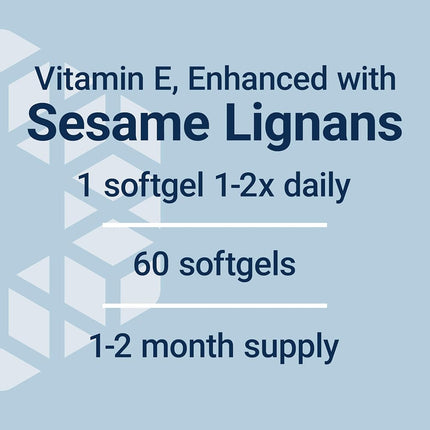 Life Extension Gamma E Tocopherol with Sesame Lignans Softgels, 60 Count