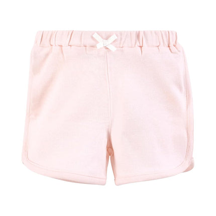 Hudson Baby Short Bébé Fille Lot de 4, Rose Bleu, 0-3 Mois