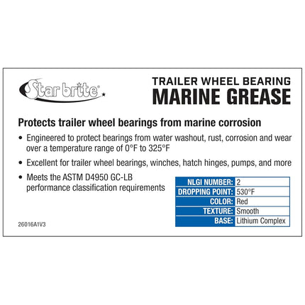 Star Brite Wheel Bearing Grease - 1 lb