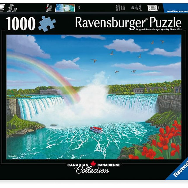 Ravensburger Niagara Falls 1000 Piece Jigsaw Puzzle | Captivating Waterfall Views | Seamless Piece Fit | Premium Construction